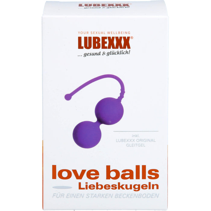 LUBEXXX Liebeskugeln Lila für Beckenbodentraining, 1 St