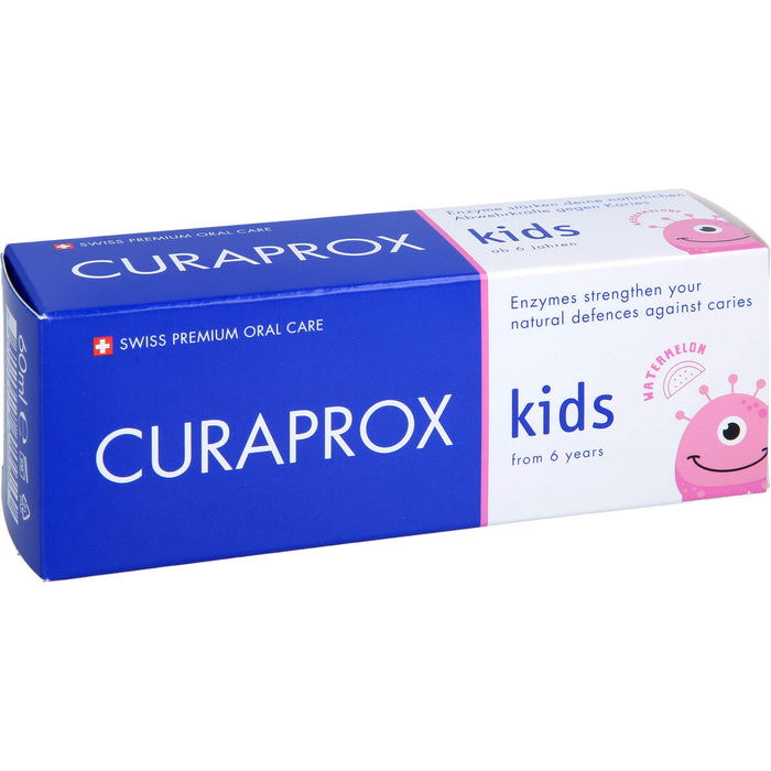 Curaprox kids Zahnpasta Melone ab 6 Jahre 1450 ppm, 60 ml ZPA