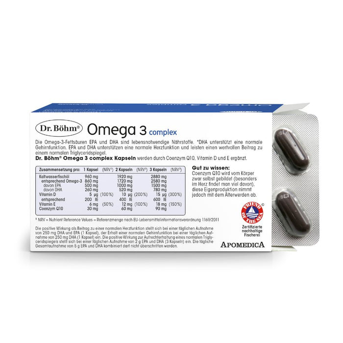 Dr Böhm Omega 3 complex Kapseln, 60 pcs. Capsules