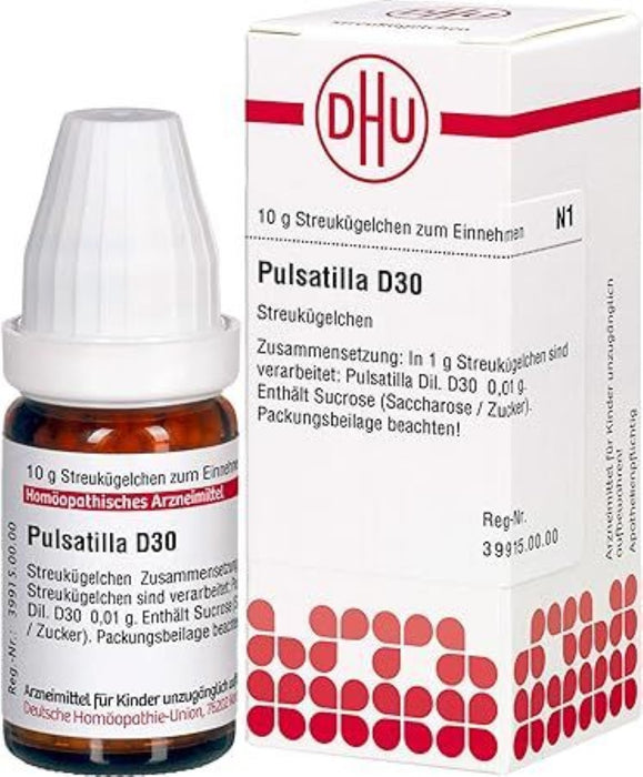 DHU Pulsatilla D30 Streukügelchen, 10 g Globuli