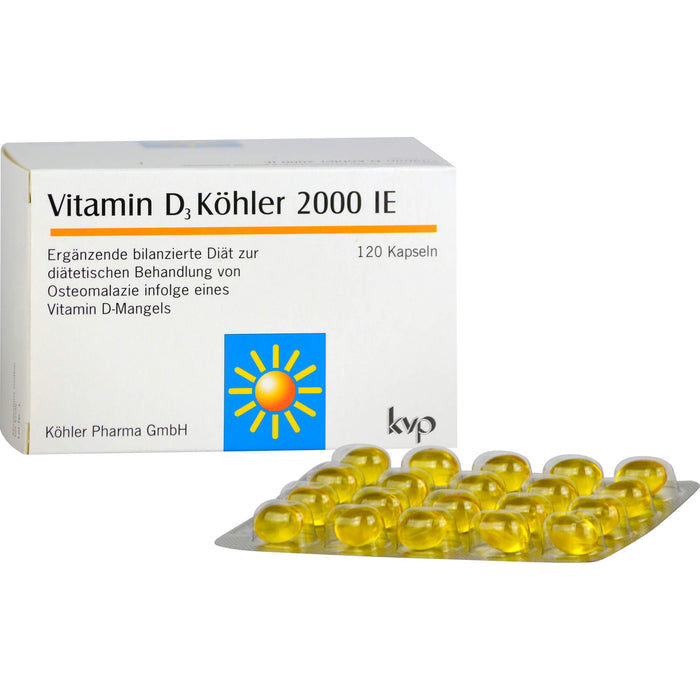 Vitamin D3 Köhler 2000 IE Kapseln, 120 pc Capsules