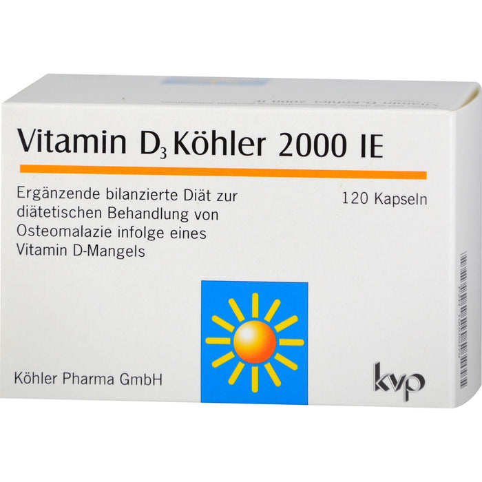 Vitamin D3 Köhler 2000 IE Kapseln, 120 pcs. Capsules