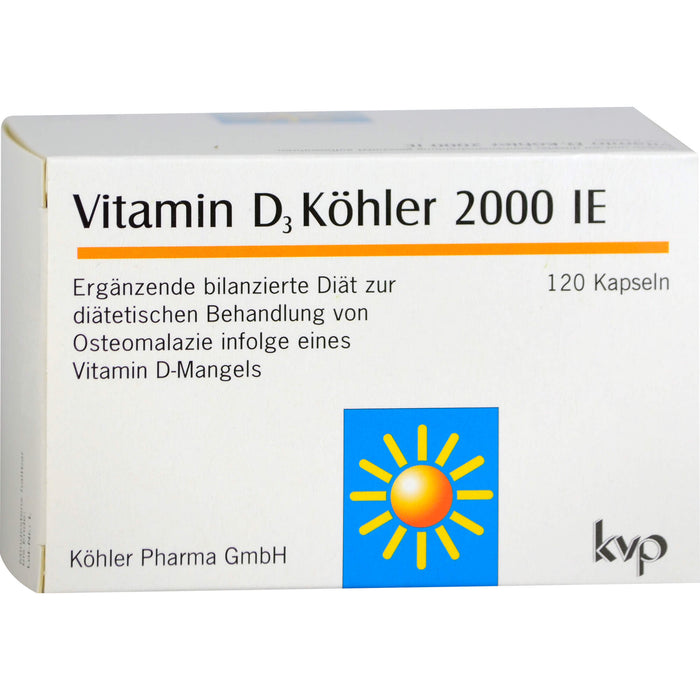 Vitamin D3 Köhler 2000 IE Kapseln, 120 pc Capsules