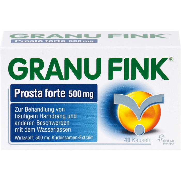 GRANU FINK Prosta forte 500 mg Kapseln, 40 pcs. Capsules