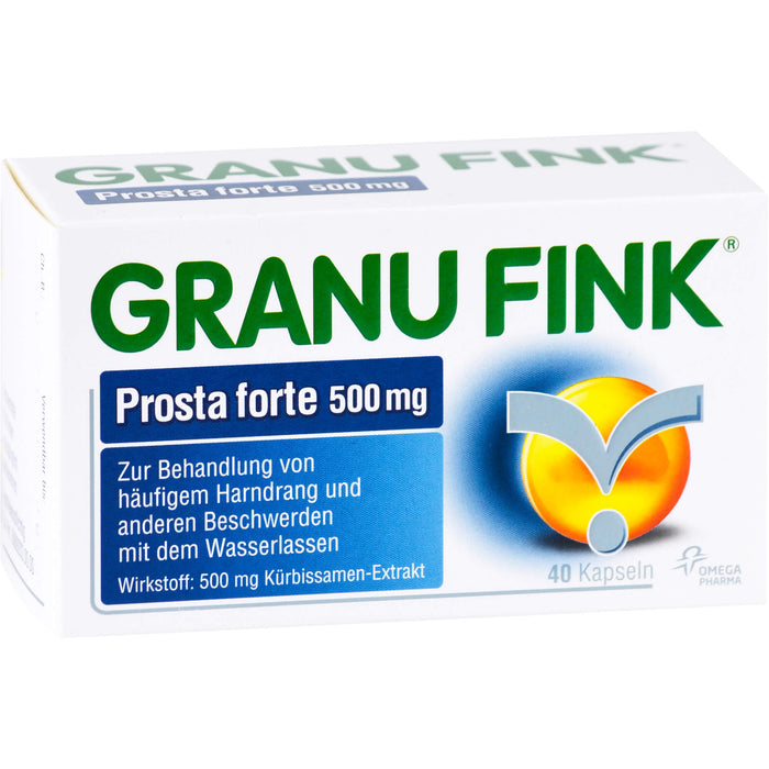 GRANU FINK Prosta forte 500 mg Kapseln, 40 pcs. Capsules