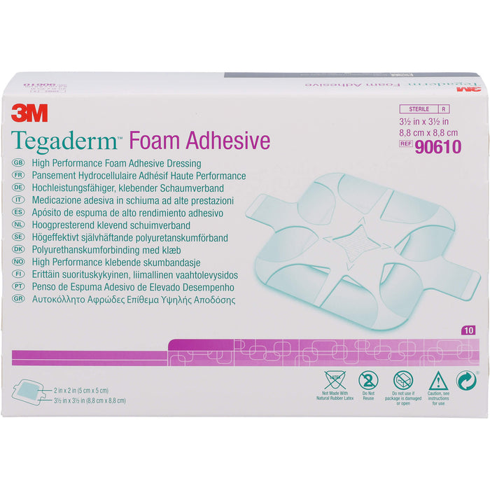 TEGADERM 3M Foam Adhesive 8,8x8,8cm, 10 St VER