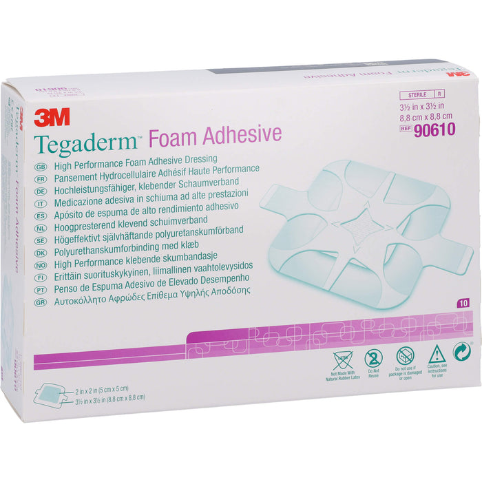 TEGADERM 3M Foam Adhesive 8,8x8,8cm, 10 St VER