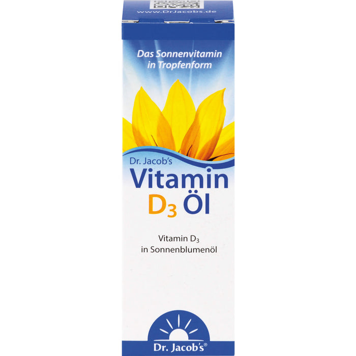 Dr. Jacob's Vitamin D3 Öl 800 I.E. pro Tropfen, 20 ml Solution