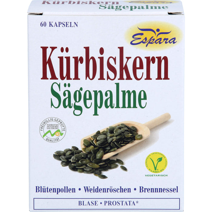 Kürbiskern-Sägepalme Kapseln für Blase und Prostata, 60 pc Capsules