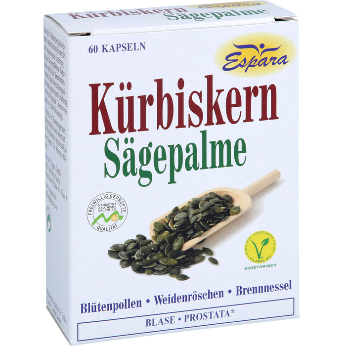 Kürbiskern-Sägepalme Kapseln für Blase und Prostata, 60 pc Capsules