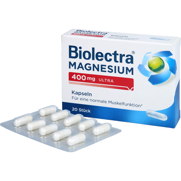 Biolectra Magnesium 400 mg ultra Kapseln, 20 pcs. Capsules