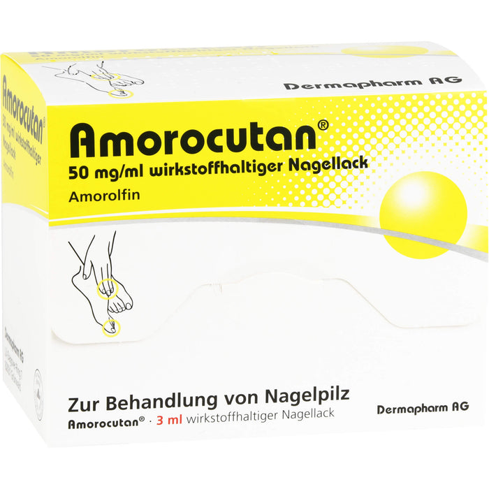 Amorocutan 50 mg/ml wirkstoffhaltiger Nagellack, 3 ml Wirkstoffhaltiger Nagellack