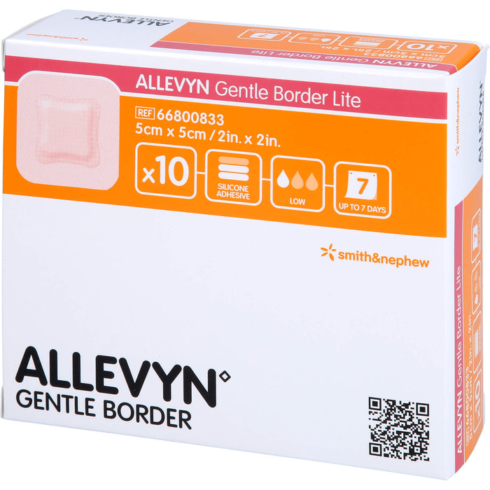 Allevyn Gentle Border Lite 5 x 5 cm Verband, 10 St VER