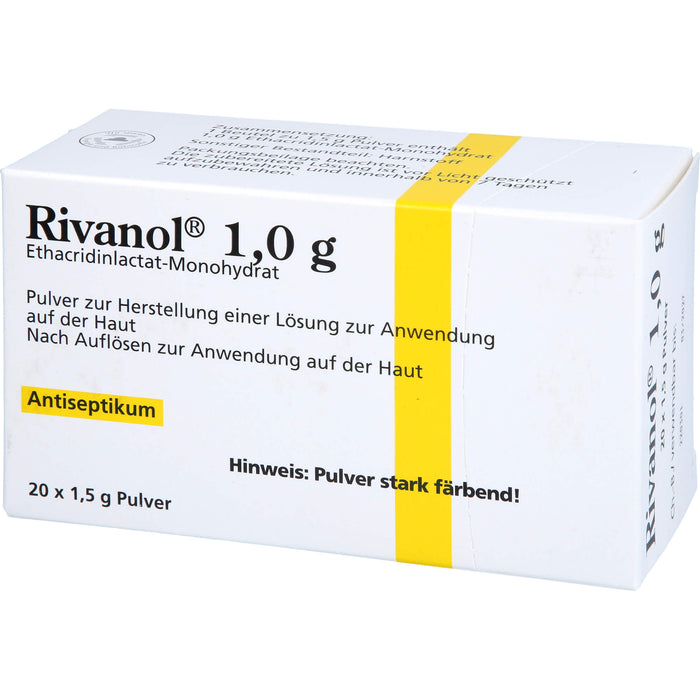 Rivanol 1,0 g Pulver Antiseptikum, 20 pcs. Sachets