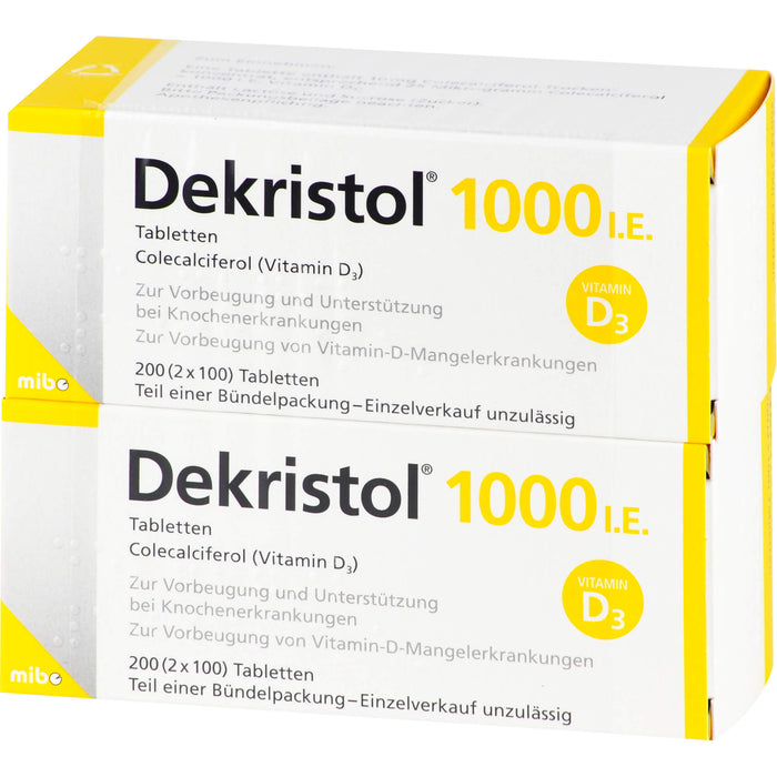 Dekristol 1.000 I.E. Tabletten, 200 St. Tabletten