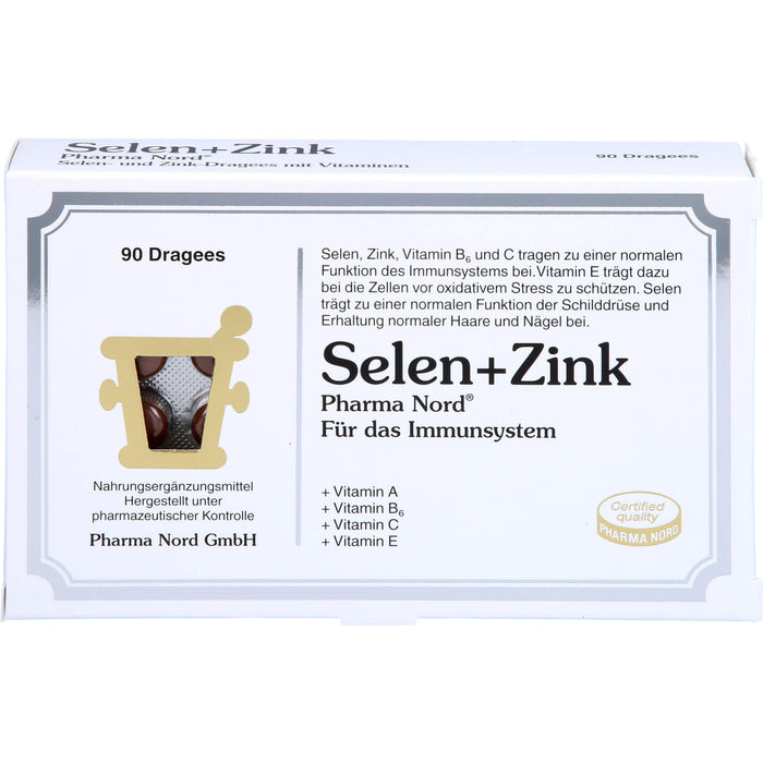 Selen + Zink Pharma Nord Dragees, 90 pcs. Tablets