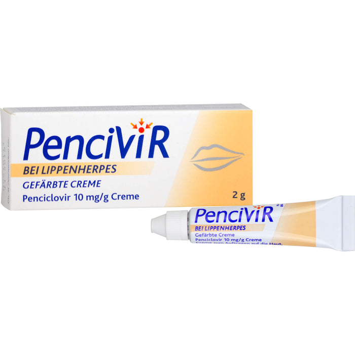 Pencivir bei Lippenherpes gefärbte Creme, 2 g Creme