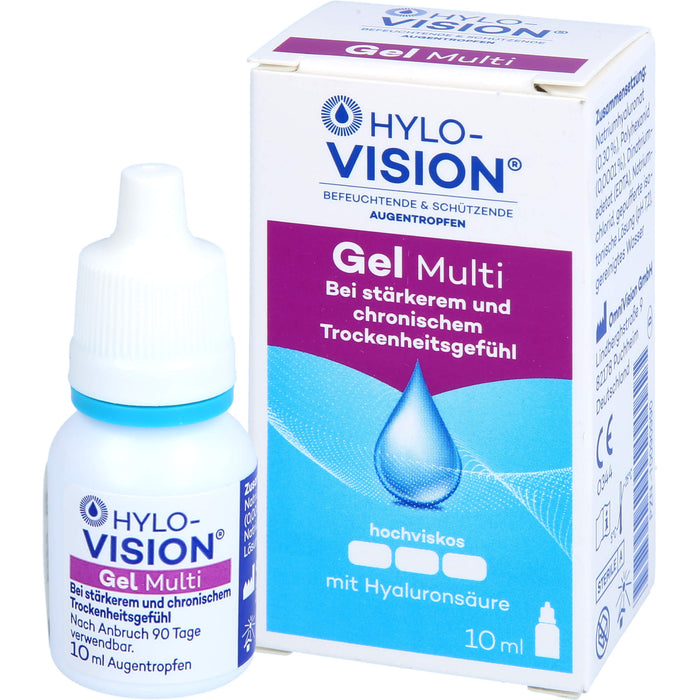 HYLO-VISION Gel Multi Augentropfen, 10 ml Lösung