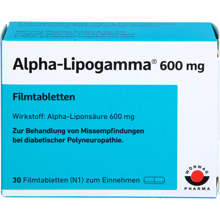 Alpha-Lipogamma 600 mg Filmtabletten, 30 St FTA