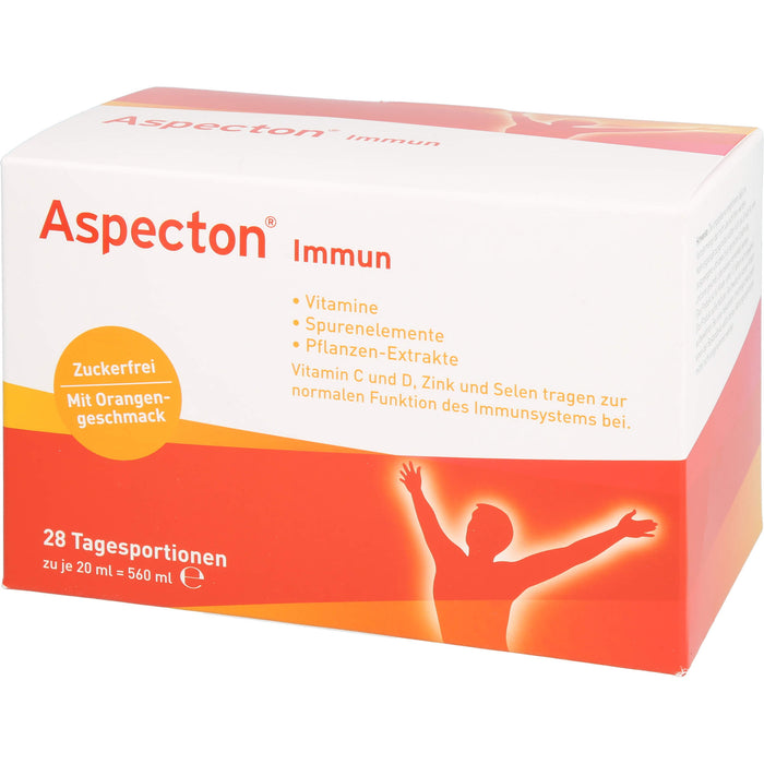 Aspecton immun zuckerfrei Trinkfläschchen, 28 pc Ampoules