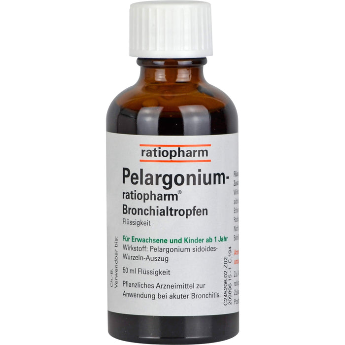 Pelargonium-ratiopharm Bronchialtropfen, 50 ml Lösung