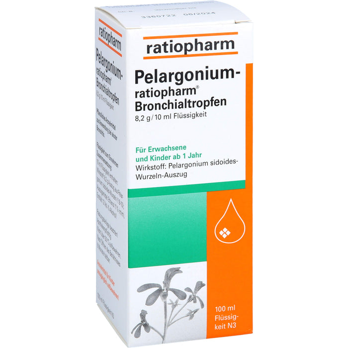 Pelargonium-ratiopharm Bronchialtropfen, 100 ml Lösung