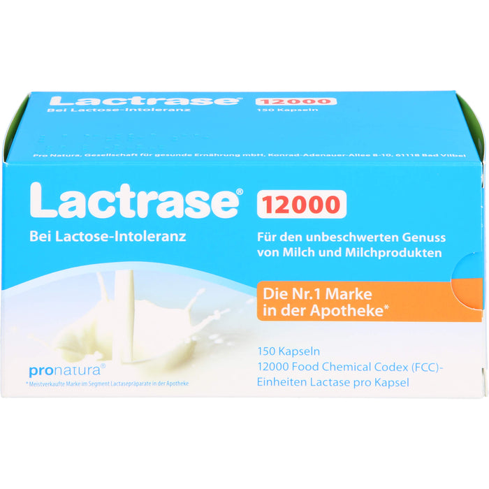 Lactrase 12000 bei Lactose-Intoleranz Kapseln, 150 pc Capsules