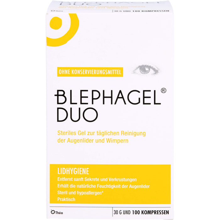 BLEPHAGEL DUO steriles Reinigungsgel zur Lidhygiene, 1 pc Paquet combiné