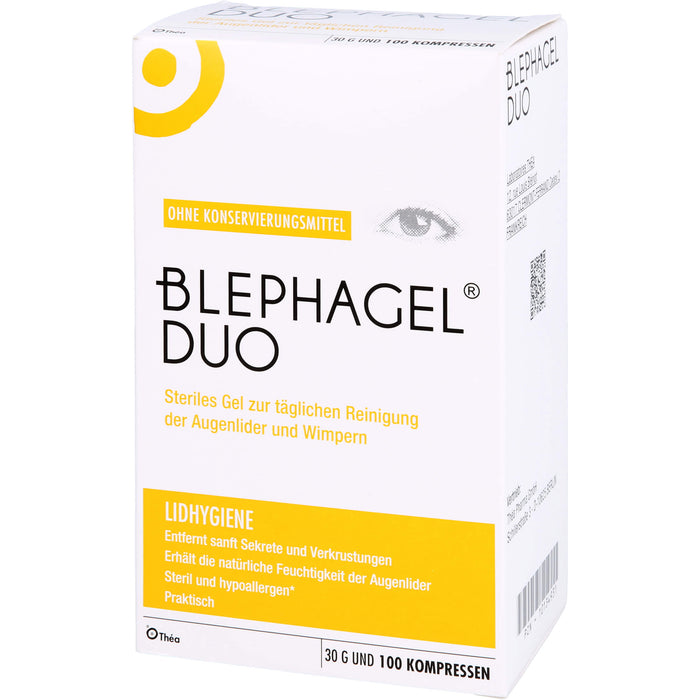 BLEPHAGEL DUO steriles Reinigungsgel zur Lidhygiene, 1 St. Kombipackung