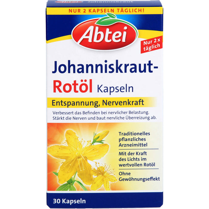 Abtei Johanniskraut-Rotöl Kapseln, 30 St KAP