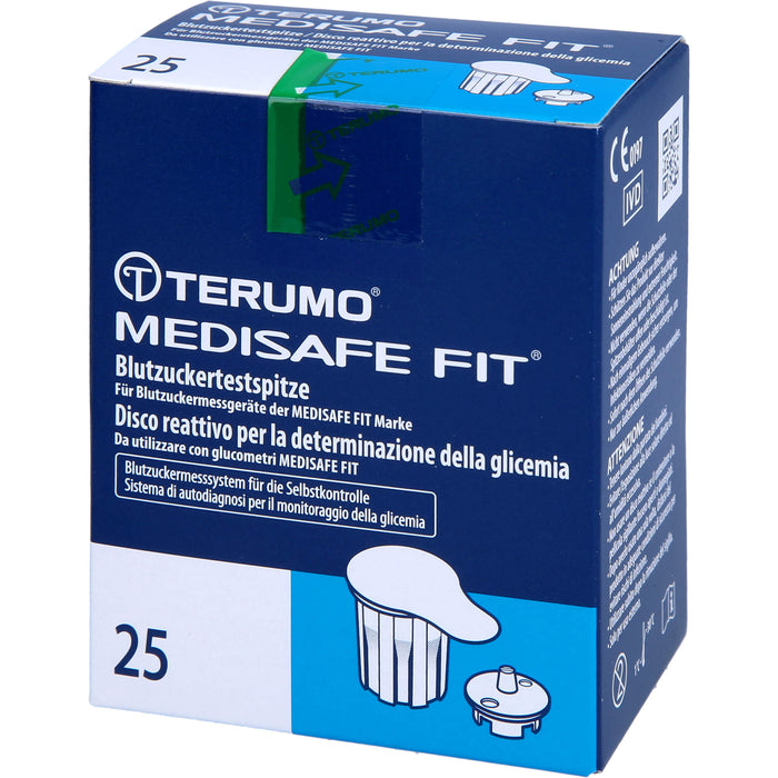 TERUMO Medisafe Fit Blutzuckertestspitzen, 25 St. Teststreifen