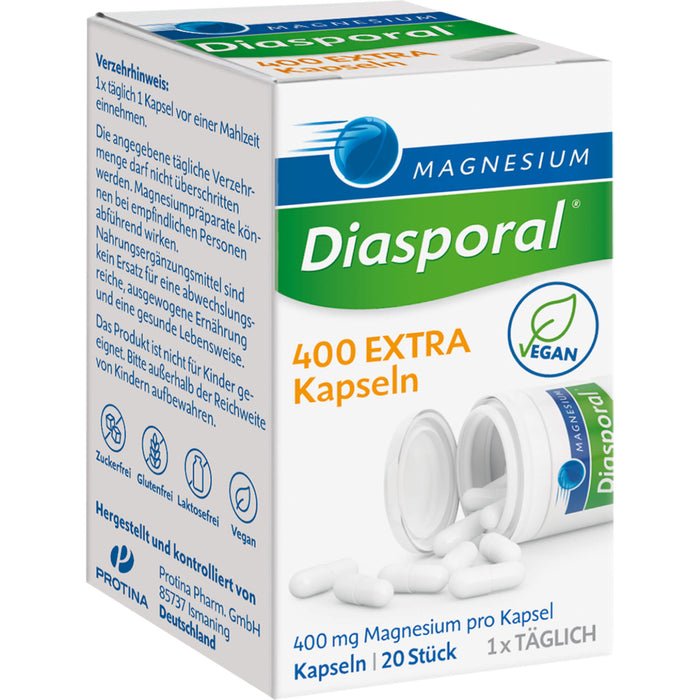 Magnesium-Diasporal 400 extra Kapseln, 20 pcs. Capsules