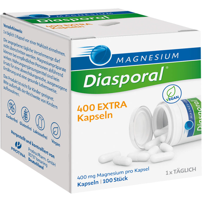 Magnesium Diasporal 400 extra Kapseln, 100 pc Capsules