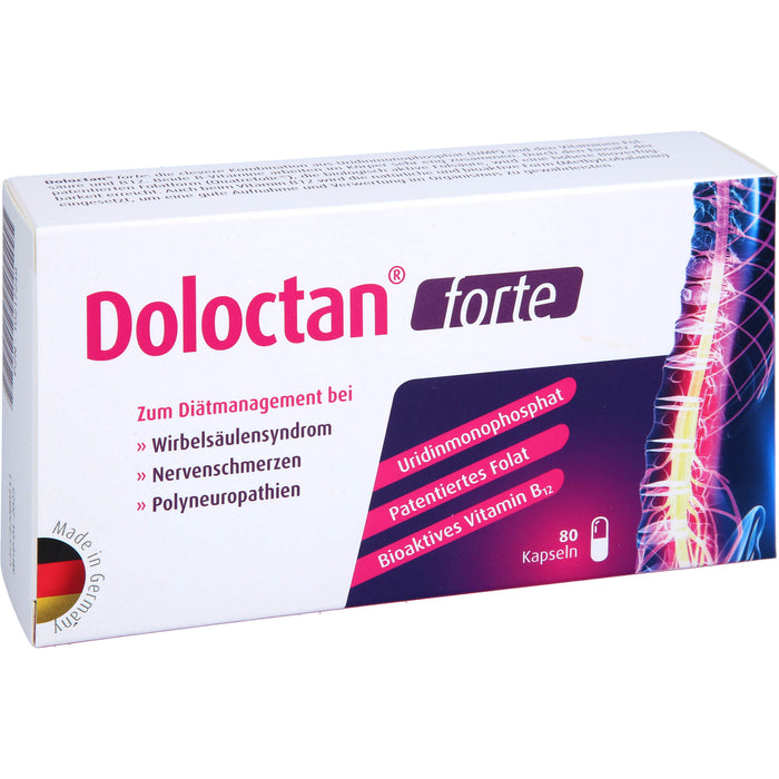 Doloctan forte Kapseln bei Wirbelsäulensyndrom, Nervenschmerzen und Polyneuropathien, 80 pc Capsules