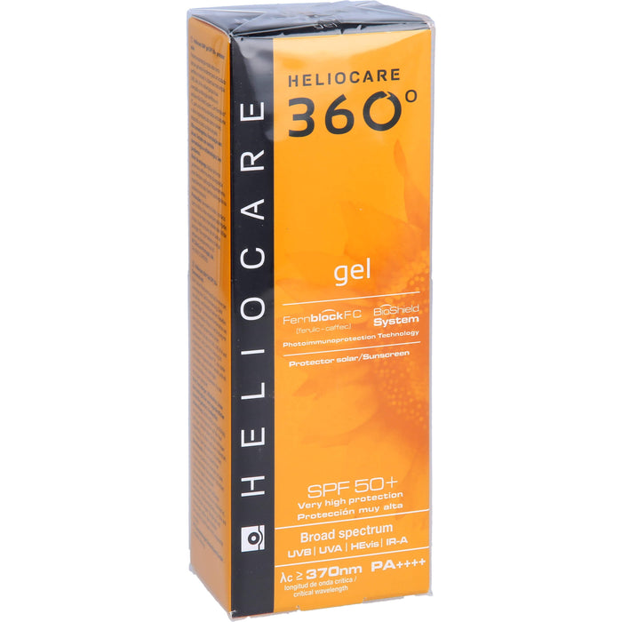 Heliocare 360° Gel SPF50+ Sunscreen protector solar, 50 ml Gel