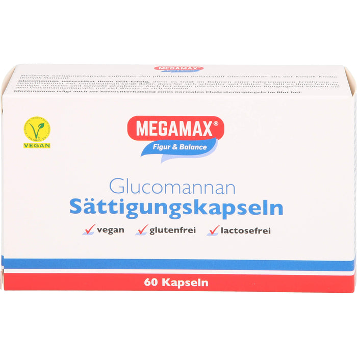 MEGAMAX Figur & Balance Glucomannan Sättigungskapseln, 60 pc Capsules