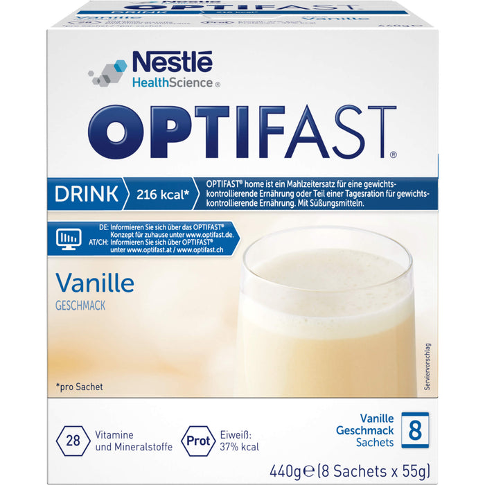 OPTIFAST home Drink Vanille Pulver in Sachets, 8 St. Beutel