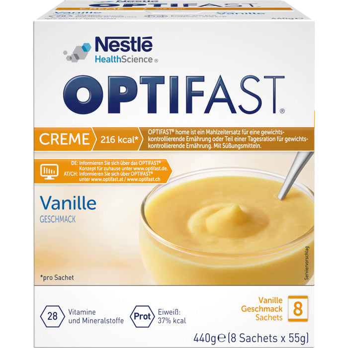 OPTIFAST home Creme Vanille Pulver in Sachets, 8 pcs. Sachets