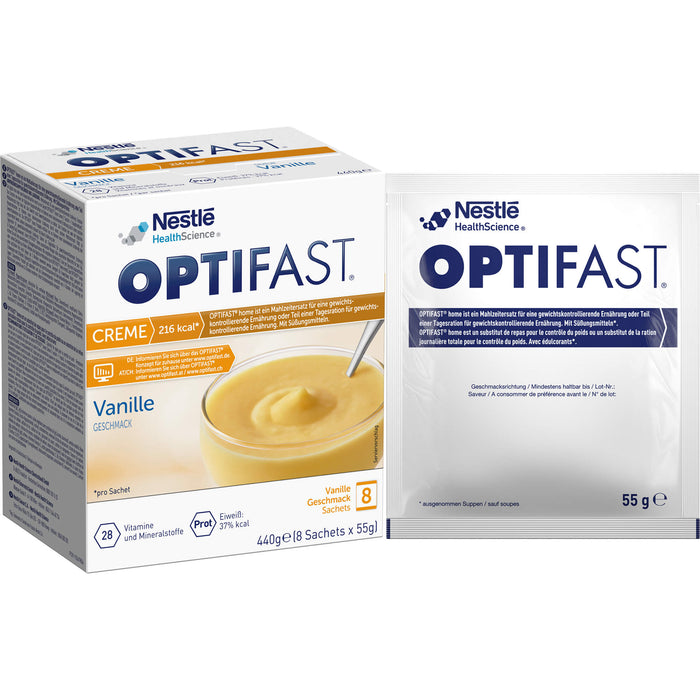 OPTIFAST home Creme Vanille Pulver in Sachets, 8 pc Sachets