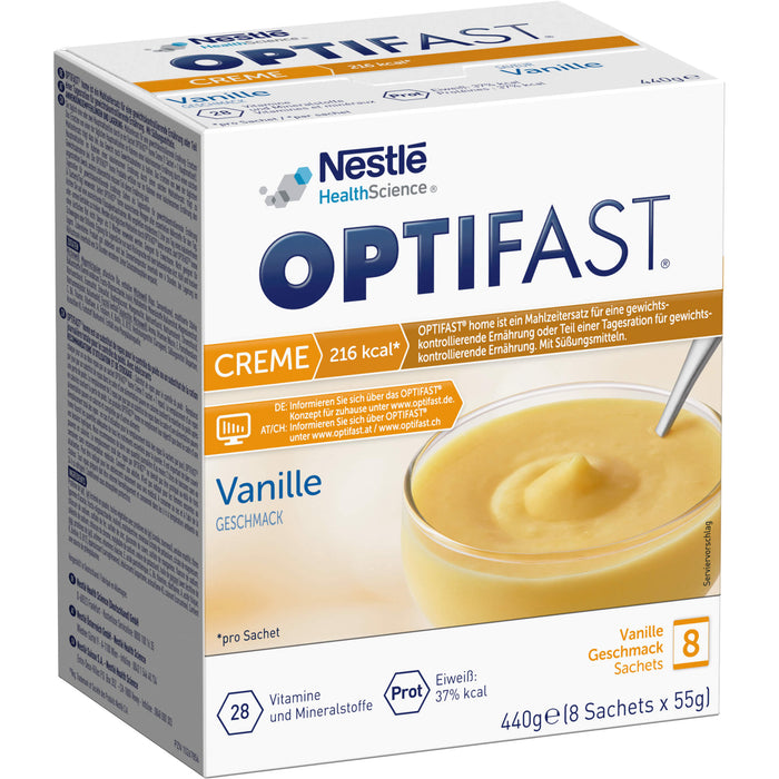 OPTIFAST home Creme Vanille Pulver in Sachets, 8 pc Sachets