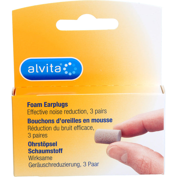 alvita Ohrstöpsel Schaumstoff, 5 pc Bouchons d'oreilles