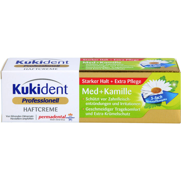 Kukident Haftcreme Med + Kamille extra starker Halt, 40 g Cream