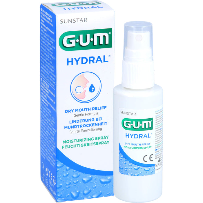 GUM HYDRAL bei Mundtrockenheit Feuchtigkeitsspray, 50 ml Solution