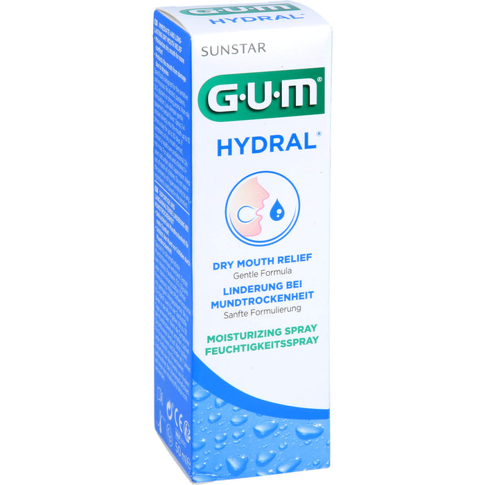 GUM HYDRAL bei Mundtrockenheit Feuchtigkeitsspray, 50 ml Solution