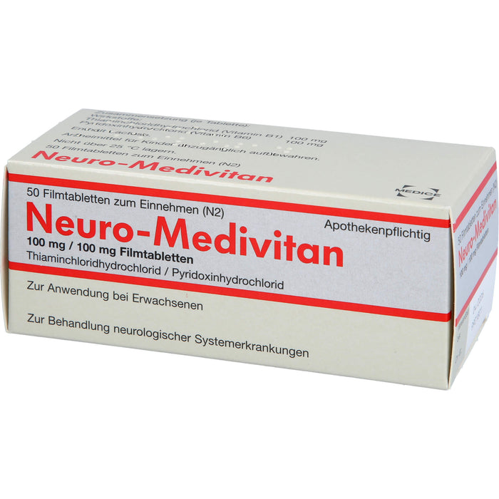 Neuro-Medivitan, 100 mg/100 mg, Filmtabletten, 50 St FTA