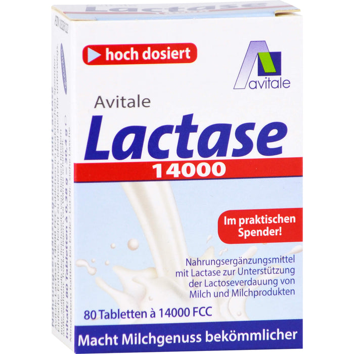 Avitale Lactase 14000 Tabletten, 80 St. Tabletten