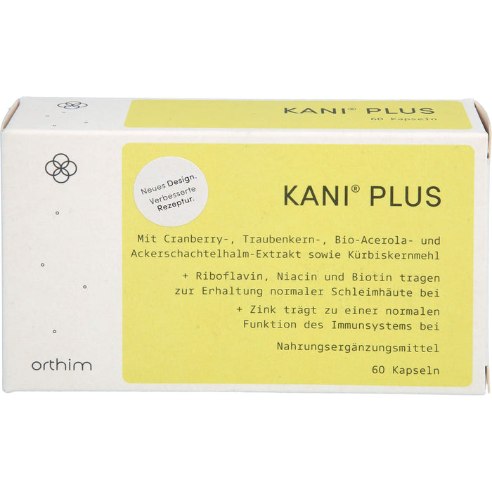 Kani plus + Kapseln zur Gesunderhaltung der Blase, 60 pcs. Capsules