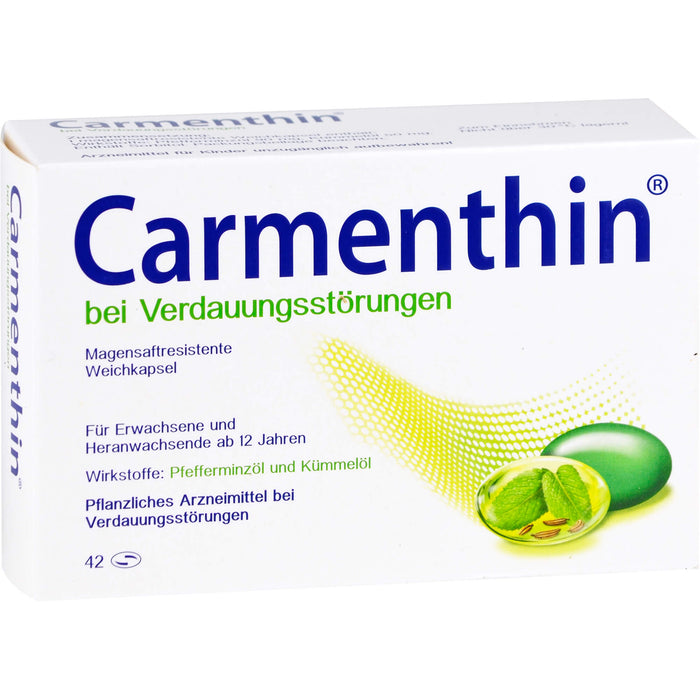 Carmenthin Weichkapseln bei Verdauungsstörungen, 42 St. Kapseln