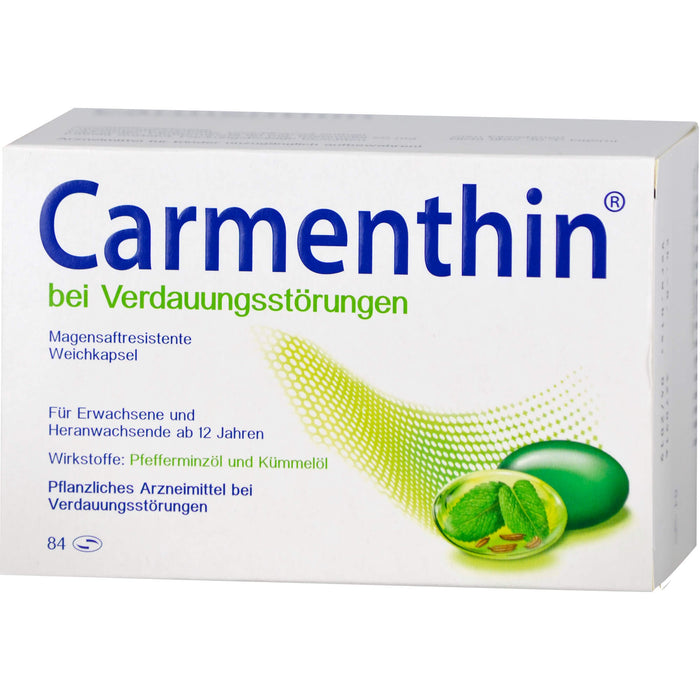 Carmenthin Weichkapseln bei Verdauungsstörungen, 84 pc Capsules