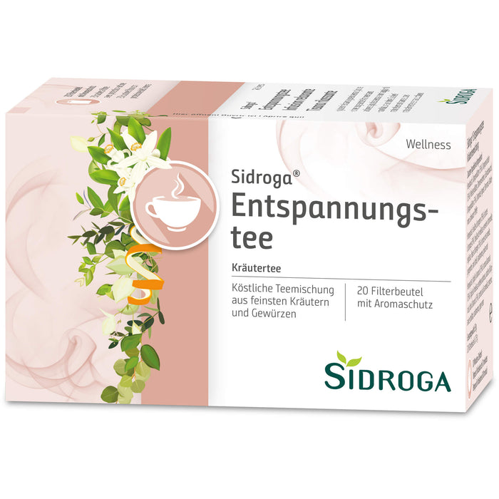 Sidroga Wellness-Tee Entspannungstee, 20 St. Filterbeutel